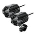 Dual Motorcycle Auxiliary LED Lights | 6000 Lumens, 60 Watt, 3000-6000 Kelvins | 7/8" to 1 1/4” Bars | Black