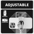 Chrome Motorcycle Vibration Dampening Phone Cradle | Perch / Brake / Clutch Reservoir Mount | 3.5" DuraLock™ Arm