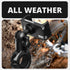 Black Phone Mount for Harley Davidson | BC3 Universal Clamp for 7/8" to 1-1/4" Handlebars | Short Reach