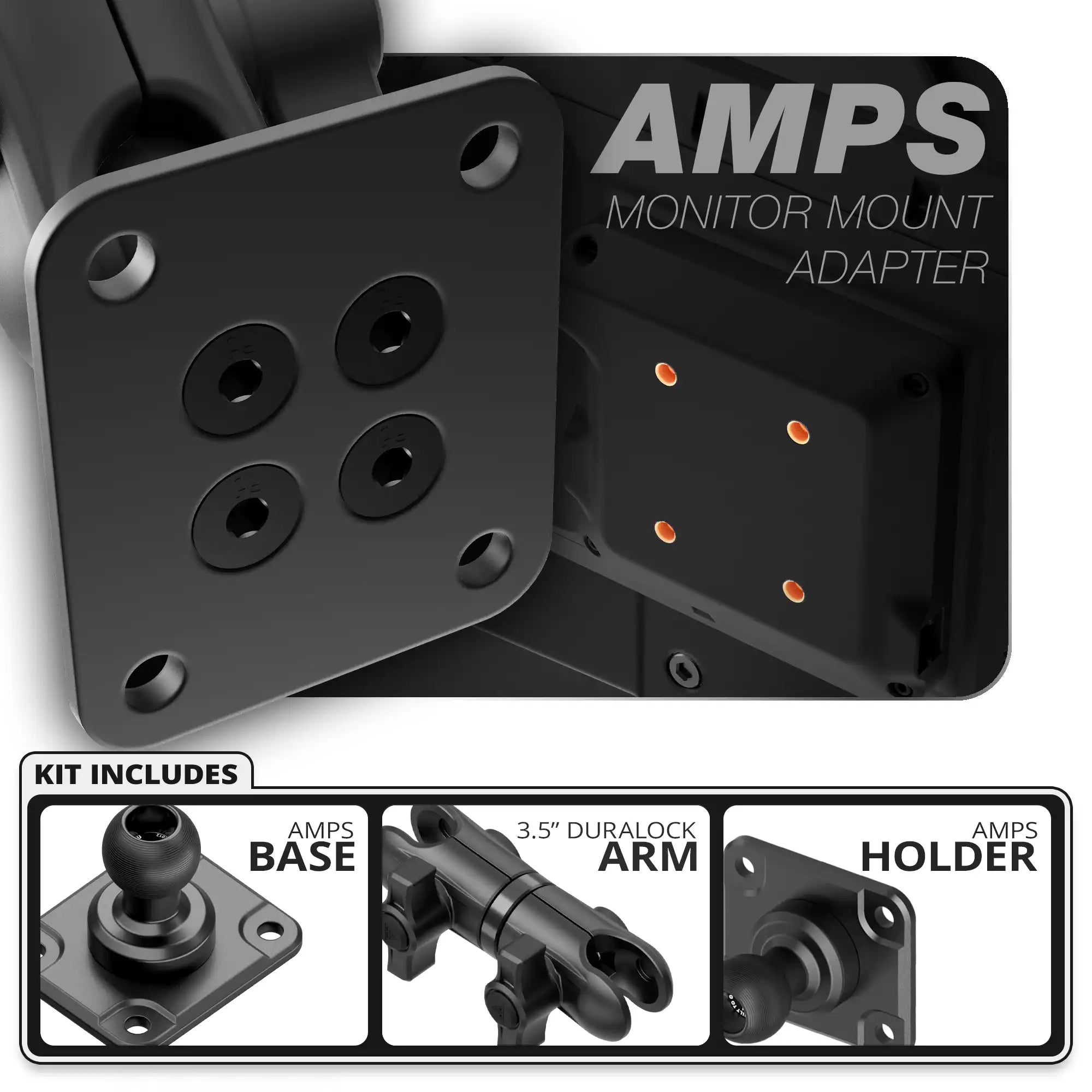 AMPS | TRAXX™ - Fast AMPS Base | 3.5" DuraLock Arm