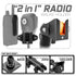 CB Radio/Microphone Holder | TRAXX™ - Fast AMPS Base | 3.5" DuraLock Arm