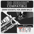 3.5" Long Dual Socket Arm  DuraLock™ 20mm Metal Ball System | Chrome