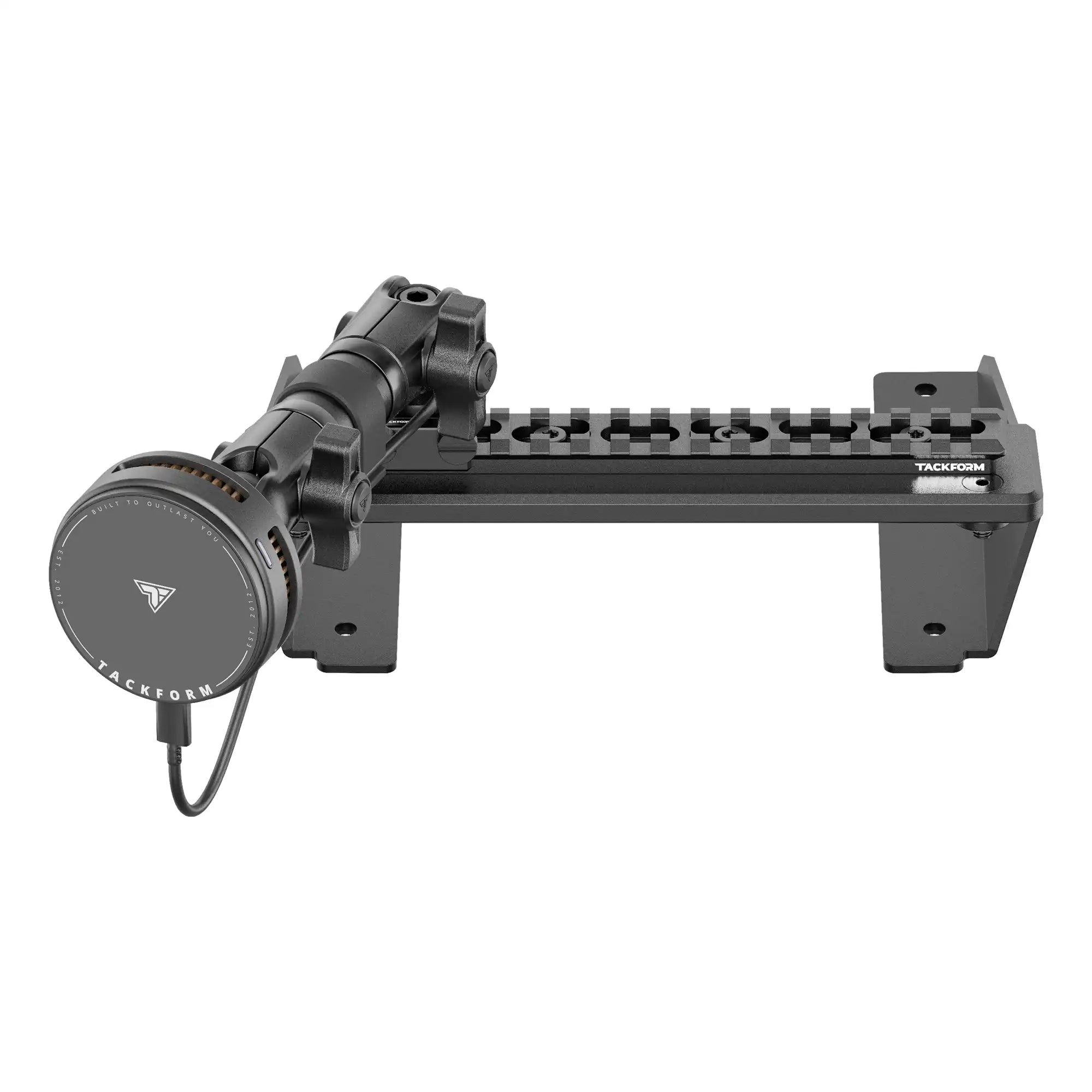 ‘15-‘20 Ford F-150, ‘17-‘22 Super Duty, ‘18-‘21 Expedition Tackform Assault Track Picatinny Dash Bracket With Qi2.2/MagSafe Charging & Cooling Phone Mount