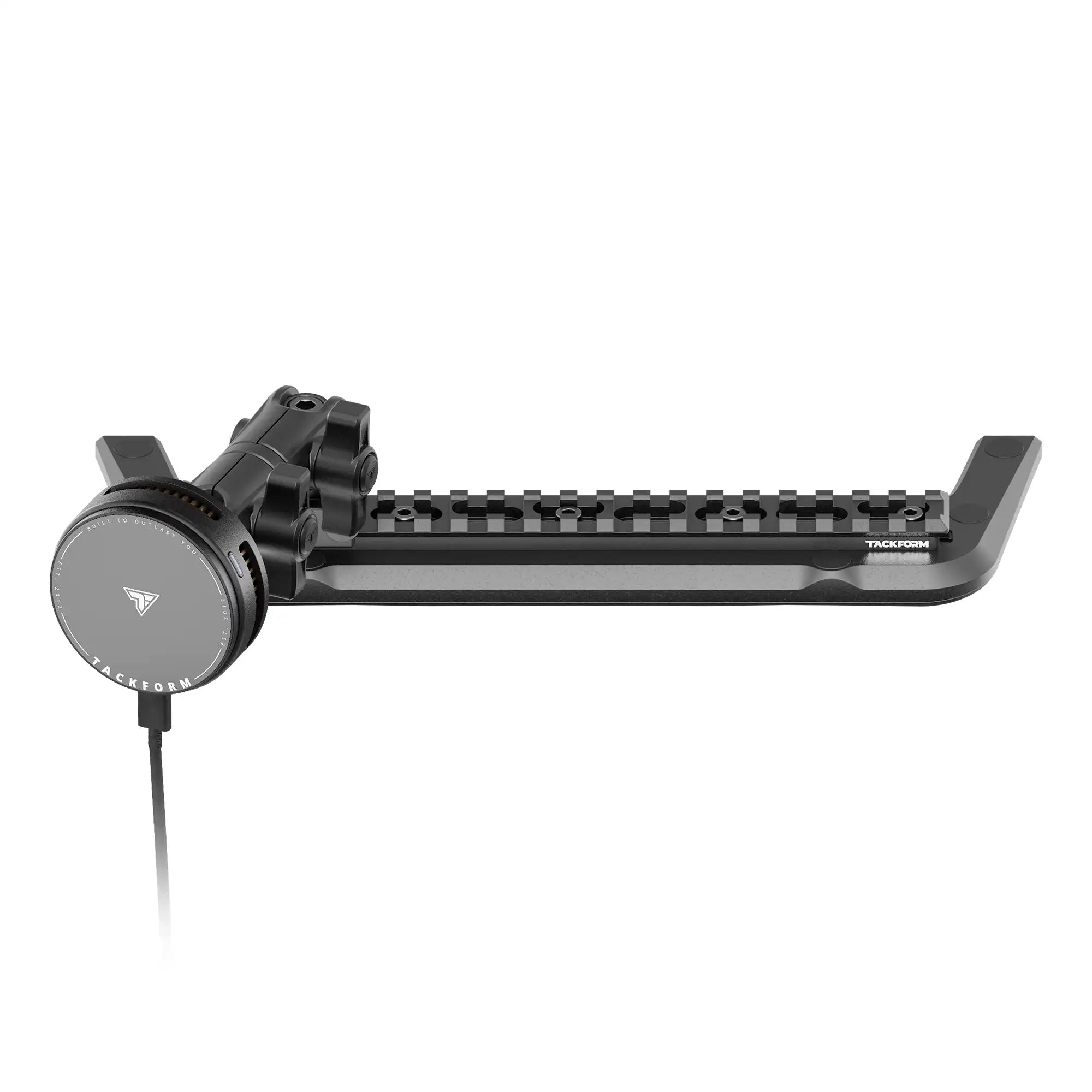 2011 - 2018 Jeep JK/JKU Tackform Assault Track Picatinny Dash Bracket With Qi2.2/MagSafe Charging & Cooling Phone Mount