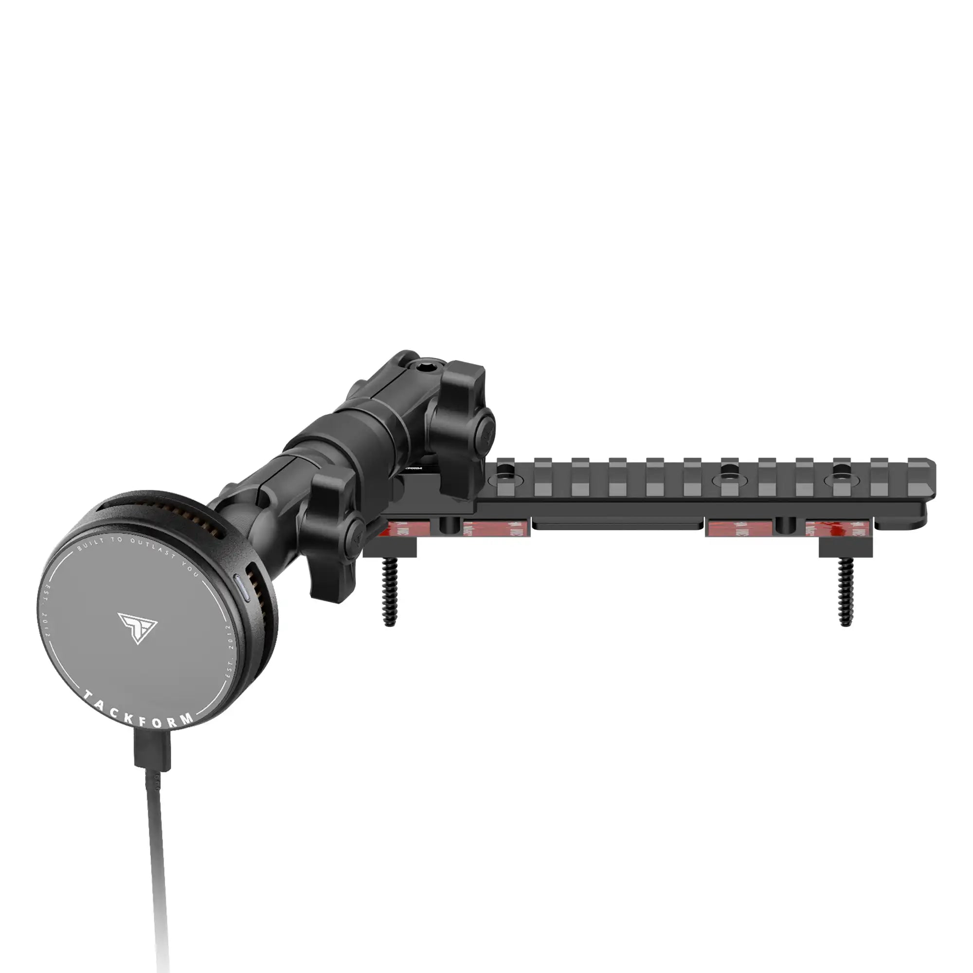 2013-2018 RAM and 2019-2024 RAM Classic ONLY Tackform Assault Track Picatinny Dash Bracket With Qi2.2/MagSafe  Charging & Cooling Phone Mount
