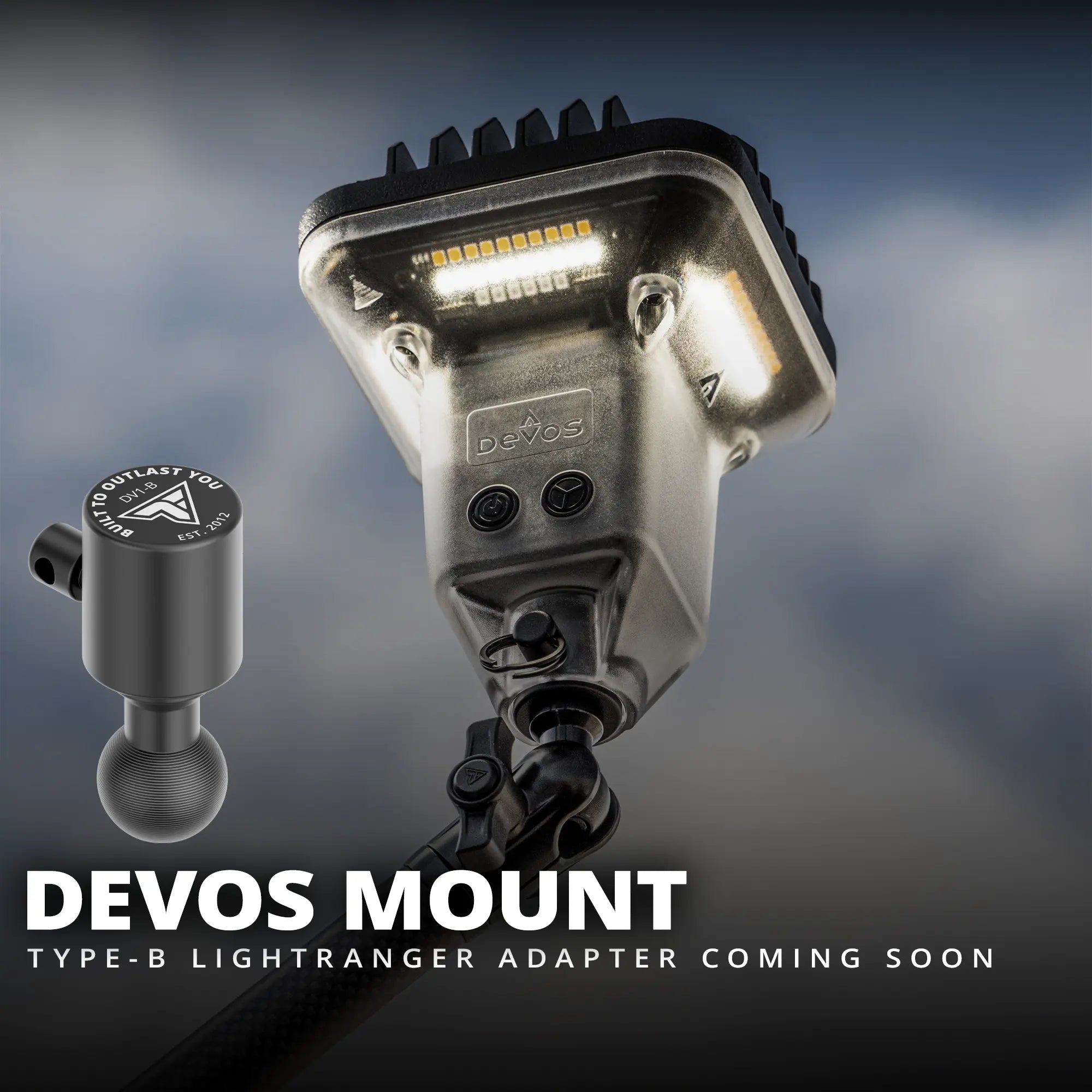 Type-B Devos LightRanger Adapter with 20mm Metal Ball