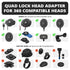 Quad Lock Head Adapter | 20mm Metal Ball with Quad Lock 360 Interface