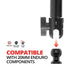 Pinch Bolt Mount | 5/16" / 8mm Thru Hole | 20mm Ball