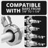 Chrome Motorcycle Adventure Cradle Phone Mount | Wireless Charging and Vibration Dampening | BC3 Universal Clamp for 7/8" to 1-1/4" Handlebars | Short Reach