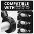 Black Motorcycle Adventure Cradle Phone Mount | Wireless Charging and Vibration Dampening | BC3 Universal Clamp for 1-1/4" to 1-1/2" Handlebars | 3.5" DuraLock™ Arm