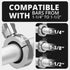 BC3 Universal Clamp for 1-1/4" to 1-1/2" Bars | Chrome | Combo 20mm Metal Ball and Dovetail | Bushings Included