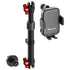 2018-2026 Jeep Wrangler JL/4xe & Gladiator JT LINK™ Console Screw Mount with Qi Wireless Charging Phone Holder & Customizable LED Accent Lighting | 9.5"- 13" Telescoping Arm