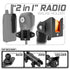 CB Radio/Microphone Holder | Diamond AMPS Base | 3.5" DuraLock Arm