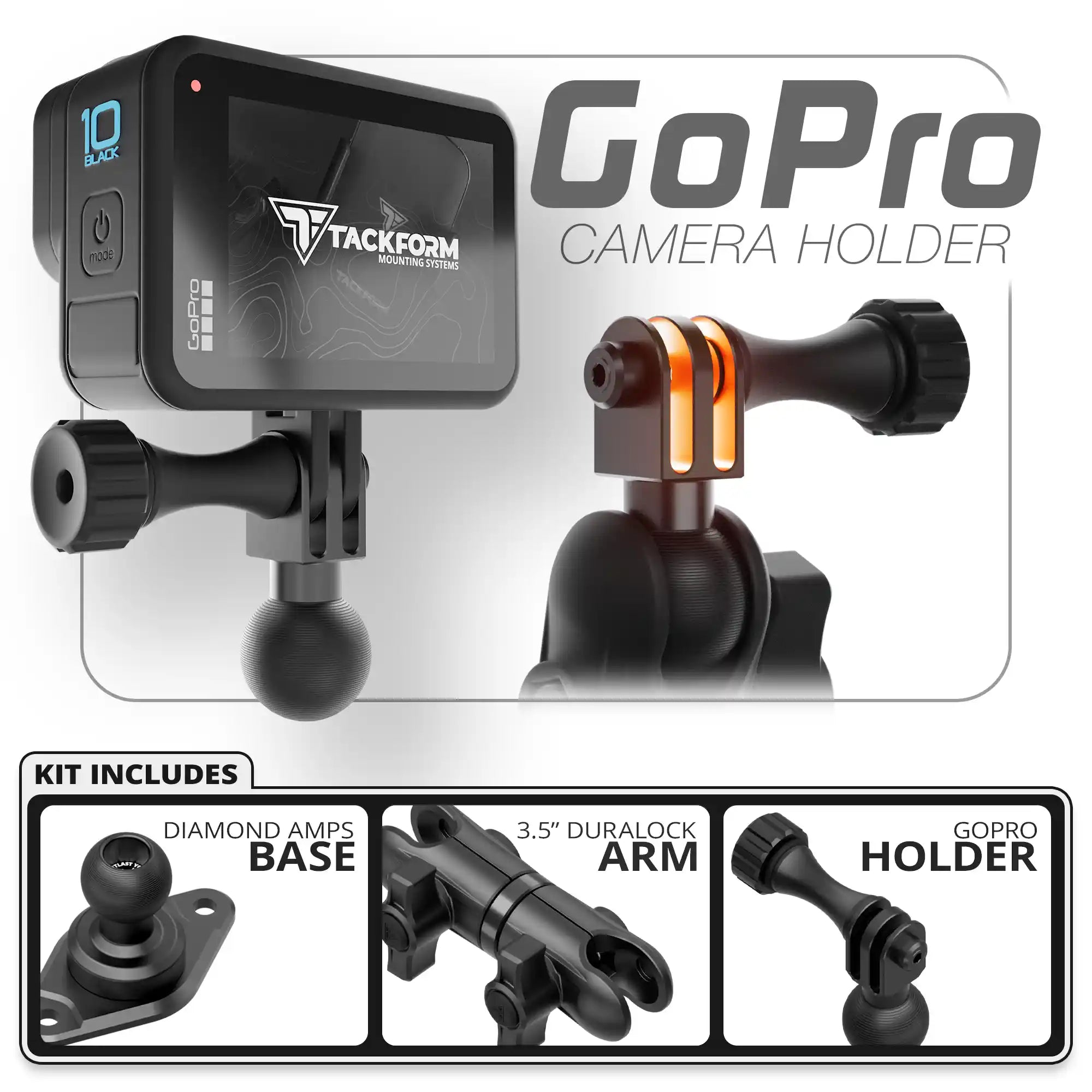 GoPro | Diamond AMPS Base | 3.5" DuraLock Arm
