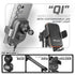 Qi Wireless Charging Phone Holder with Customizable LED Accent Lighting | TRAXX™ - Fast Track Base | 8" DuraLock Arm