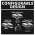 Universal Magnetic Device Mount with 20mm Metal Ball | Includes Direct to Slim Track & AMPS Hardware