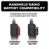 Universal Magnetic Handheld Radio Holder with 20mm Metal Ball