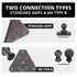 AMPS / Type-B Flat Mount Adapter For Use With Starlink® Mini | HEX BOLT MODEL ONLY | See Compatibility for Details