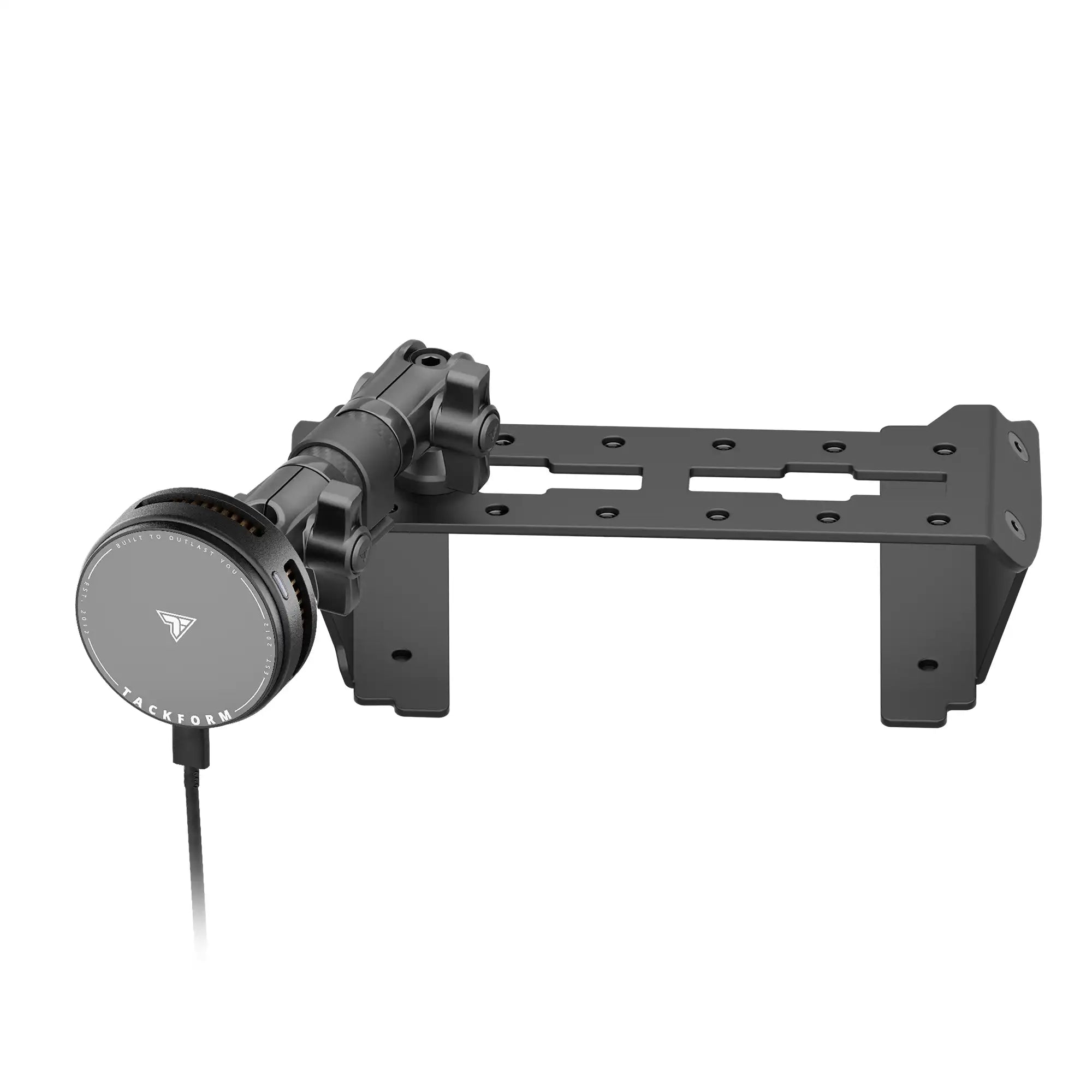 2022 Ford Super Duty (Compatible With 12” Screen ONLY) Tackform Fast Track Dash Bracket With Qi2.2/MagSafe Charging & Cooling Phone Mount