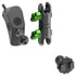 2024+ Jeep JL, Gladiator, and 4XE LINK™ Grab Handle Mount With 2 Prong (2T) Tuner Monitor Holder | 3.5" Arm