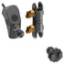 2024+ Jeep JL, Gladiator, and 4XE LINK™ Grab Handle Mount With 2 Prong (2T) Tuner Monitor Holder | 3.5" Arm