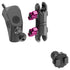 2024+ Jeep JL, Gladiator, and 4XE LINK™ Grab Handle Mount With 2 Prong (2T) Tuner Monitor Holder | 3.5" Arm