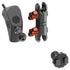 2024+ Jeep JL, Gladiator, and 4XE LINK™ Grab Handle Mount With 2 Prong (2T) Tuner Monitor Holder | 3.5" Arm