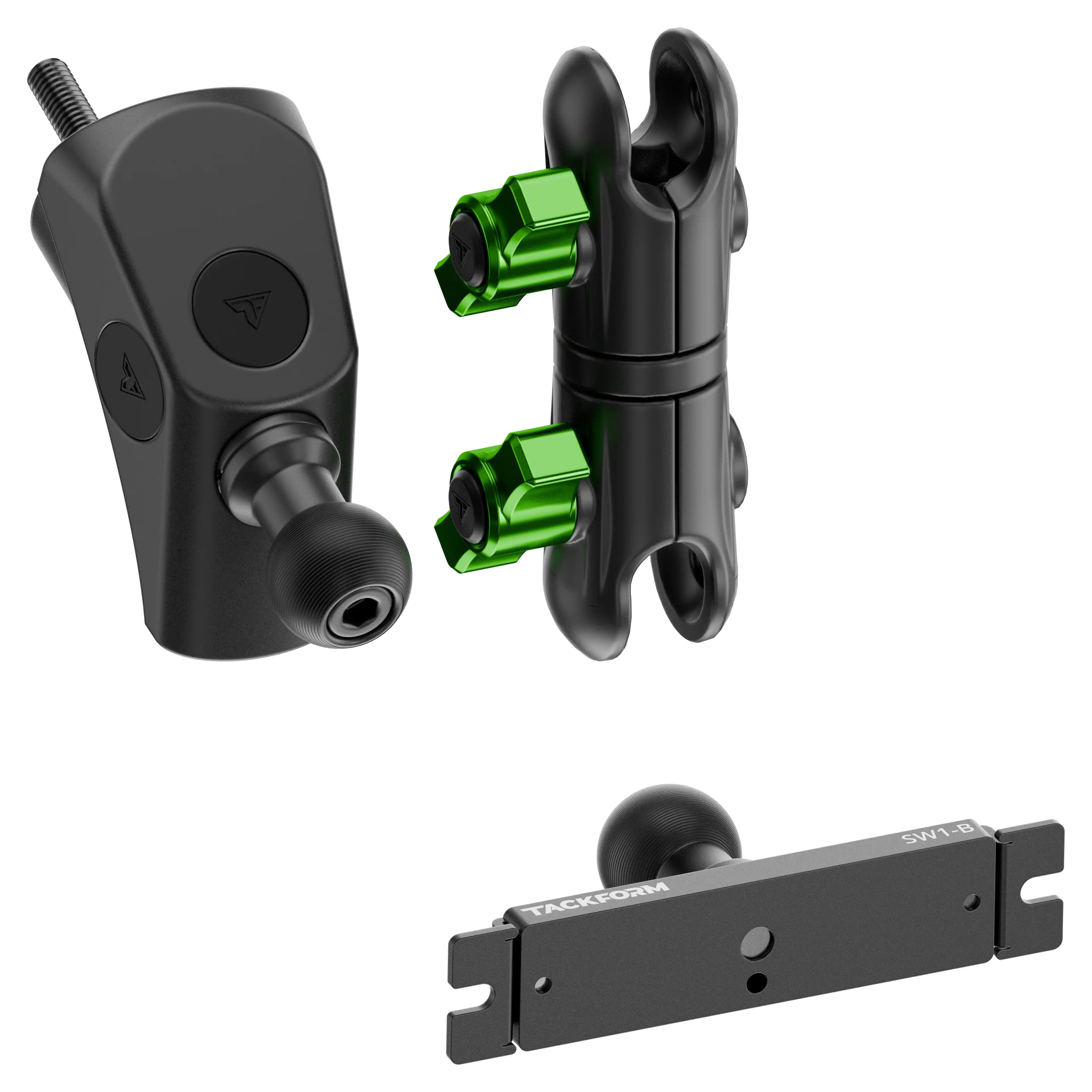 Product image of 2024+ Jeep JL/JT and 2024-2025 4xe Switch Panel Mount for Grab Handle with Green Knobs