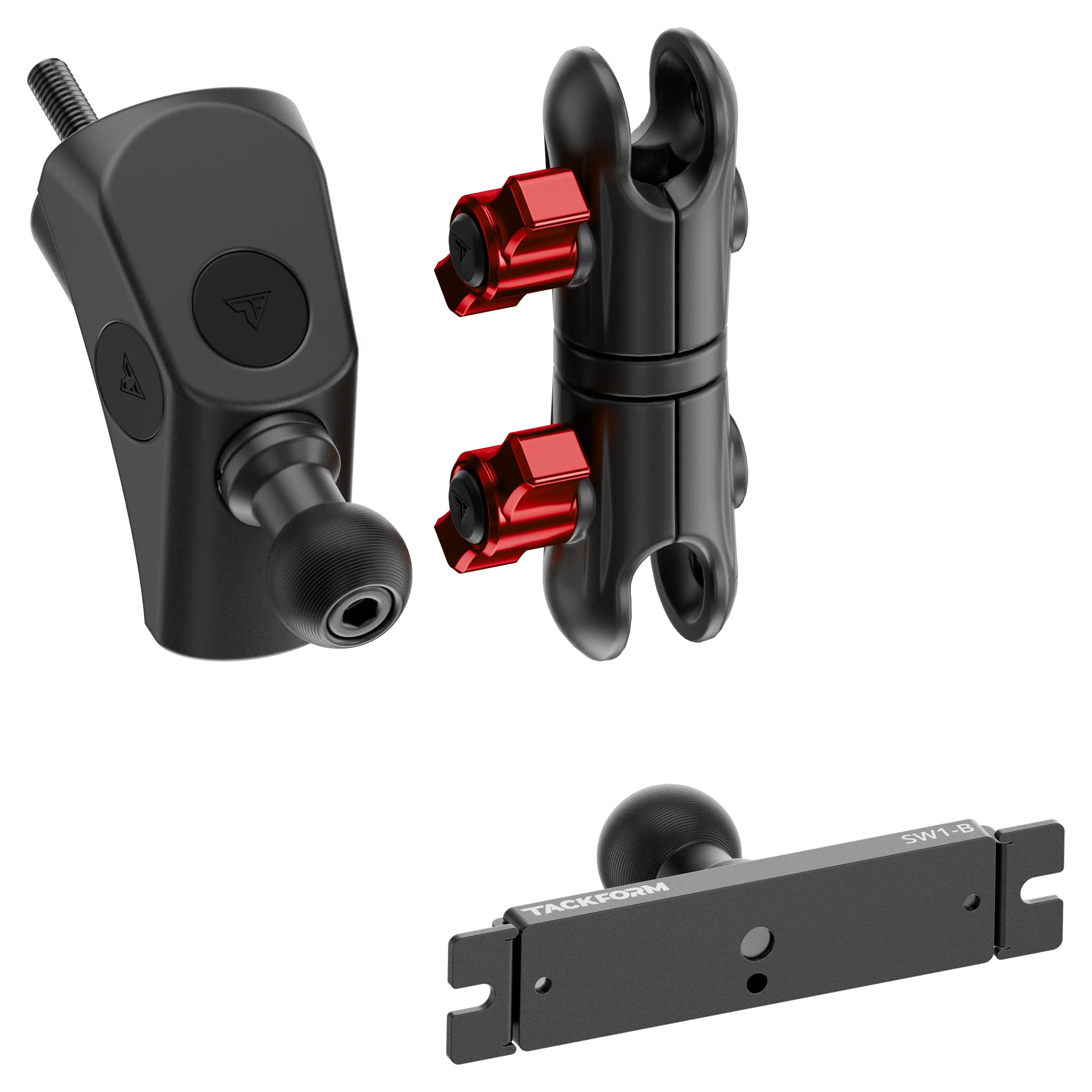 Product image of 2024+ Jeep JL/JT and 2024-2025 4xe Switch Panel Mount for Grab Handle with Red Knobs
