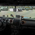 Jeep Metal Dash Mount With Radio Holder and Magsafe Phone Holder, Compatible with Midland Mini Speaker