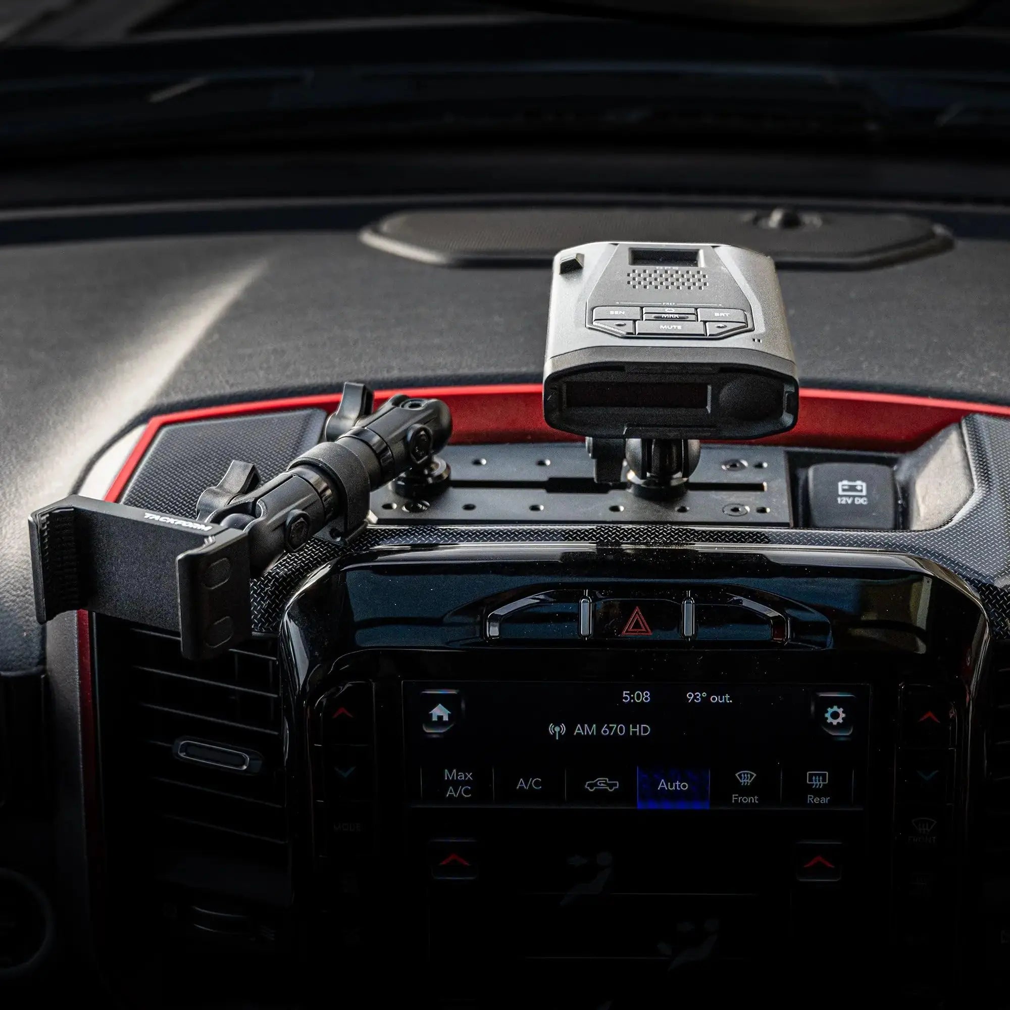 Ram Dash Kit with Phone Holder and Radar Detector Mount