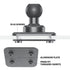 Metal Installation Dashboard Mount Backing Plate for AMPS/Diamond Brackets
