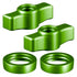 Billet Knob and Ring Accent Kits ( 2 Knobs, 2 Rings Included ) | Compatible with Tackform DuraLock™ Arms Only