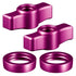Billet Knob and Ring Accent Kits ( 2 Knobs, 2 Rings Included ) | Compatible with Tackform DuraLock™ Arms Only