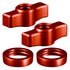 Billet Knob and Ring Accent Kits ( 2 Knobs, 2 Rings Included ) | Compatible with Tackform DuraLock™ Arms Only