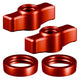 Billet Knob and Ring Accent Kits ( 2 Knobs, 2 Rings Included ) | Compatible with Tackform DuraLock™ Arms Only