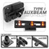 Auxbeam Holder | AMPS Base |  2" Arm | Choose Panel Type