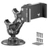 26 Series Heavy Duty Commercial Drill Base Mount | All-Metal Spring Phone Holder | Choose Your Arm Length