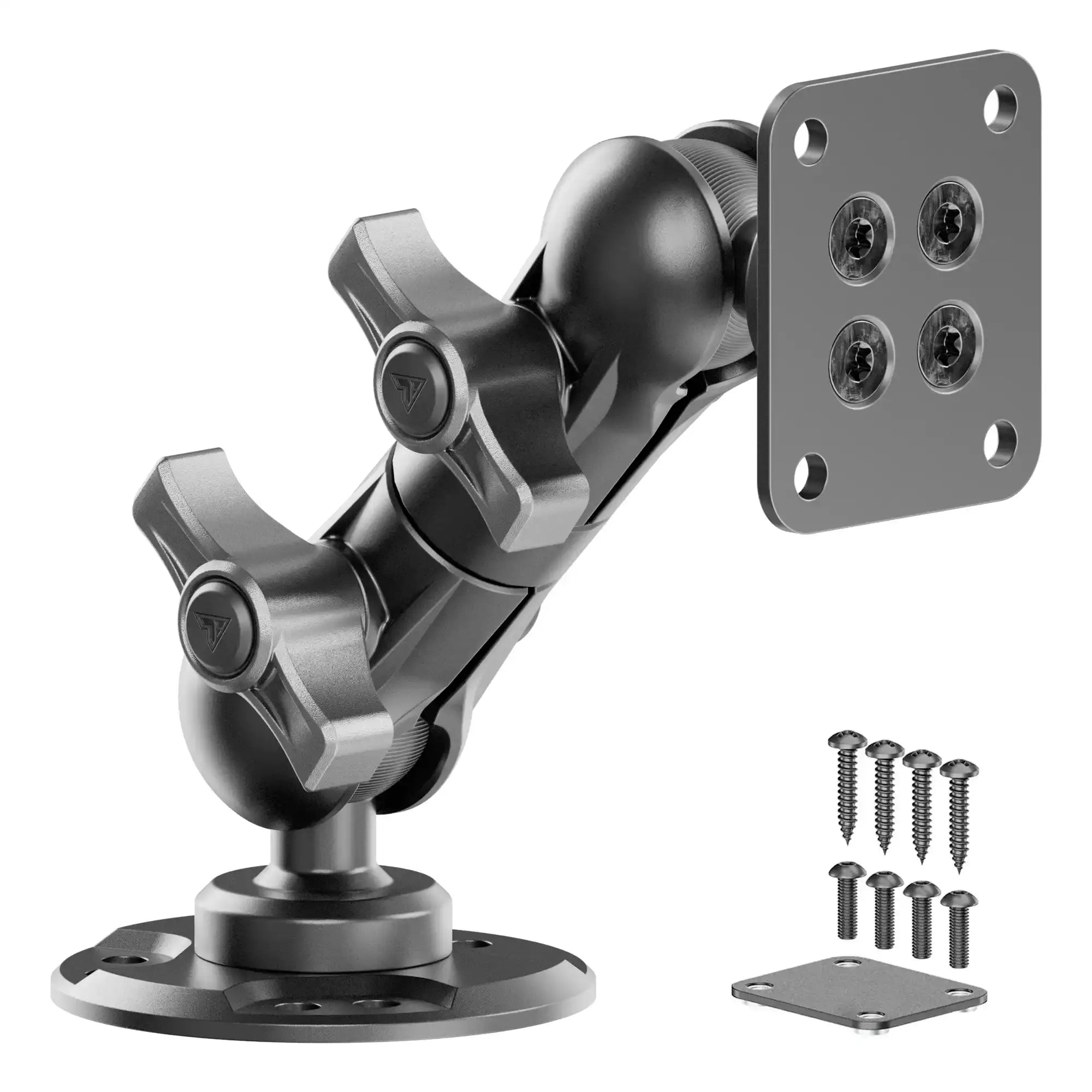 Heavy Duty Commercial Drill Base Mount with All-Metal Universal AMPS Holder | Choose Your Arm Length