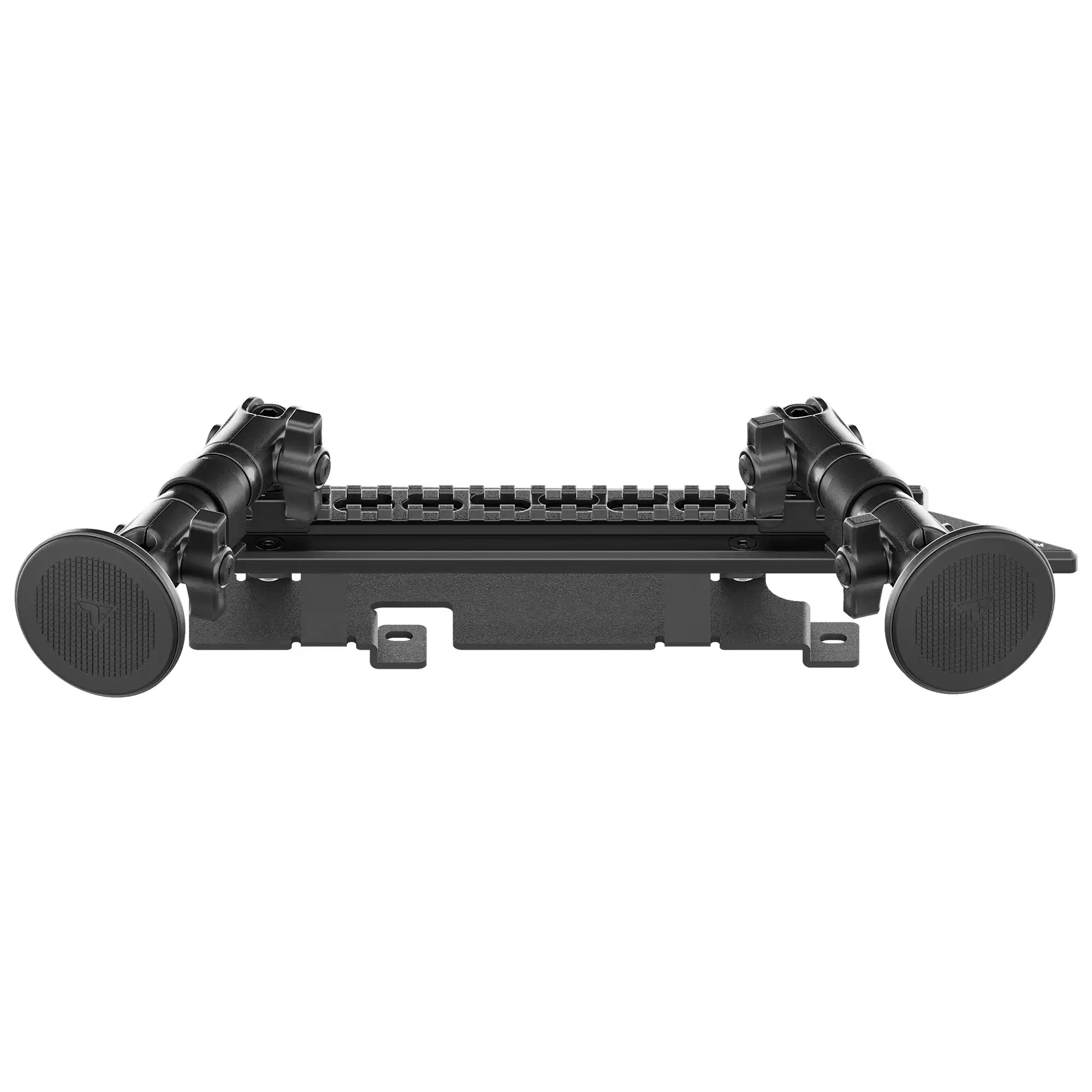 2022+ Chevrolet Silverado & GMC Sierra With 13.4" Screen (See Compatibility Info For Year/Trim Details) Tackform Assault Track Picatinny Dash Bracket With Dual MagSafe Phone Mounts
