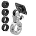 Chrome Motorcycle AMPS Mount | BC3 Universal Clamp for 7/8" to 1-1/4" Handlebars | Short Reach