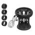 Chrome Motorcycle Drink Holder | BC3 Universal Clamp for 7/8" to 1-1/4" Handlebars | Short Reach