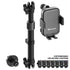 2018-2026 Jeep Wrangler JL/4xe & Gladiator JT LINK™ Console Screw Mount with Qi Wireless Charging Phone Holder & Customizable LED Accent Lighting | 9.5"- 13" Telescoping Arm