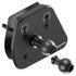 Product image of a Ford Transit Dash Clip Mount for phones, tablets, and more devices with a 20mm metal ball installed and optional 26mm metal ball