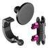 Product image of 2024+ Jeep Phone Mount compatible with MagSafe with 3.5 Arm for Passenger Side Grab Bar with pink knobs