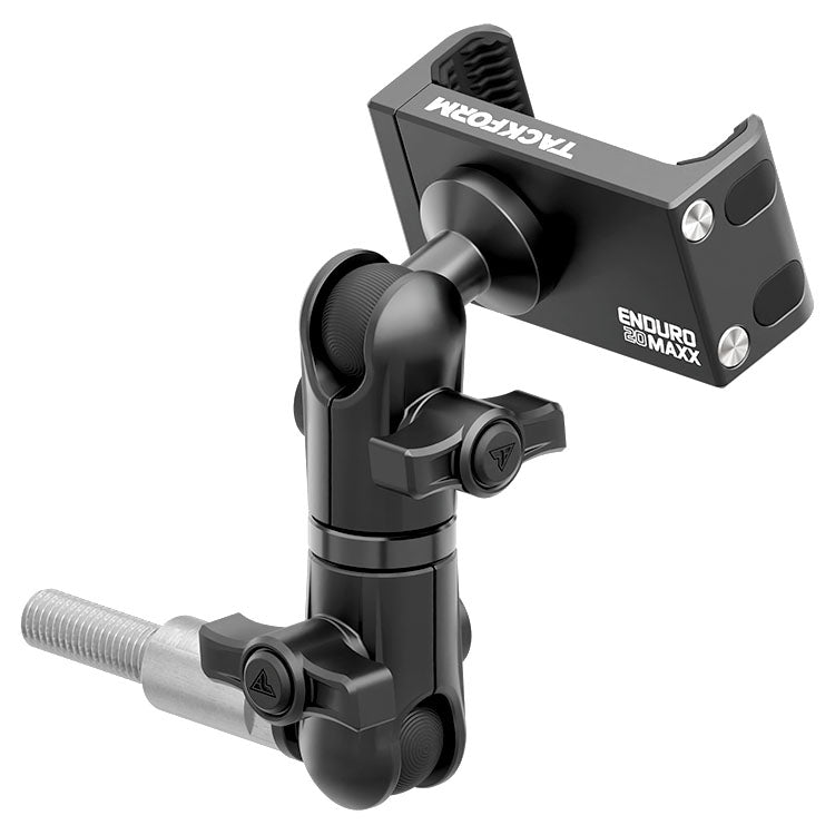 Black Motorcycle Phone Cradle | BMW M10 Handlebar Bolt (R1200, R1250, K1600 and Similar) | 3.5" DuraLock™ Arm
