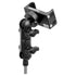 Black Motorcycle Vibration Dampening Phone Cradle | M8 - Riser Bolt Mount | 3.5" DuraLock™ Arm