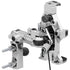 Chrome Motorcycle Adventure Phone Cradle | Wireless Charging and Vibration Dampening | Dual 20mm Ball - Perch / Brake / Clutch Reservoir Mount | 3.5" DuraLock™ Arm