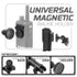 Universal Magnetic Handheld Radio Holder | Assault Track Picatinny Base | 3.5" DuraLock Arm