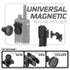 Universal Magnetic Handheld Radio Holder | Assault Track Picatinny Base | 2" DuraLock Arm